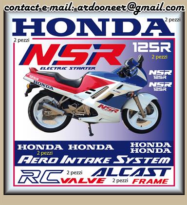 ADESIVI moto HONDA NSR 125R anno 1989 - główne zdjęcie